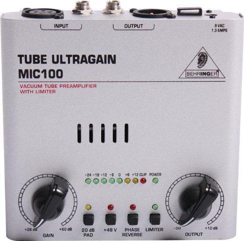 配信機器・PA機器・レコーディング機器 Behringer TUBE ULTRAGAIN MIC100 Behringer TUBE ULTRAGAIN MIC100 Preamp : Amazon.in: Musical